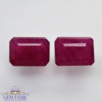 Ruby (Manik Stone) Pair 3.13ct