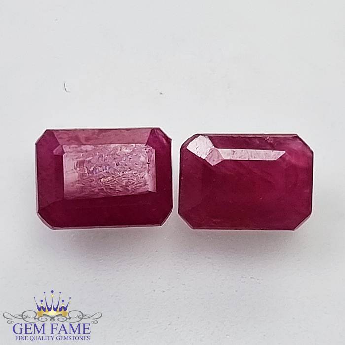 Ruby (Manik Stone) Pair 2.72ct