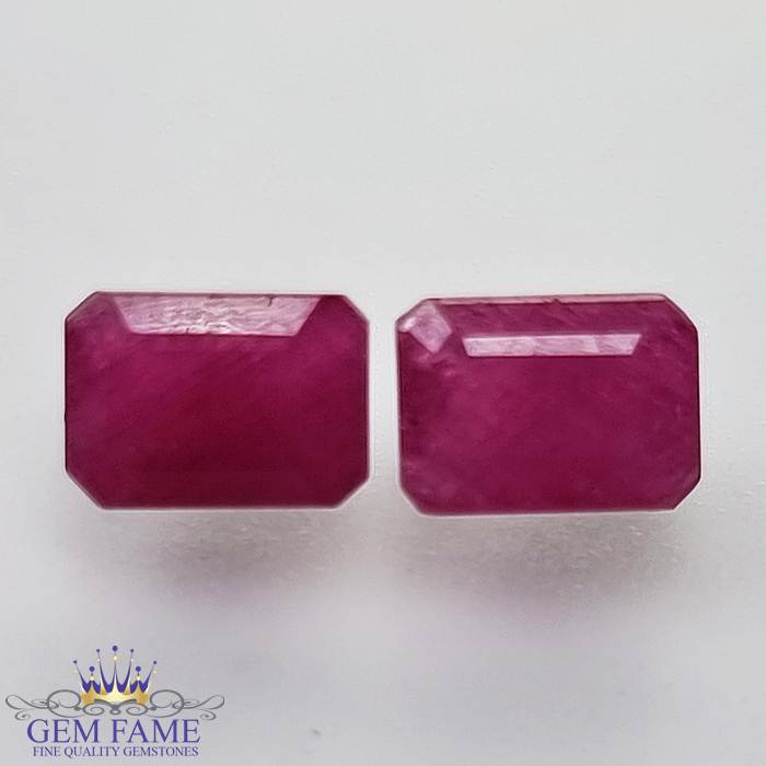 Ruby (Manik Stone) Pair 2.65ct