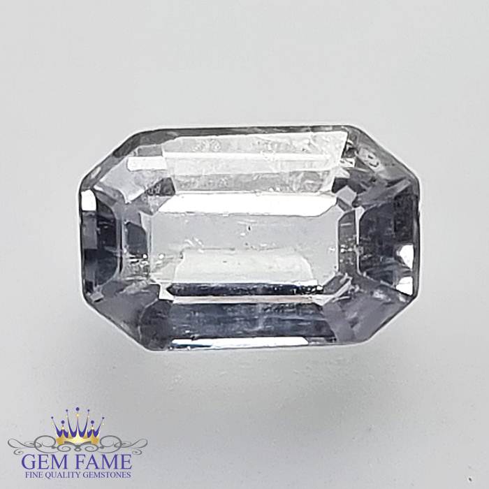 White Sapphire (SafedPukhraj) Gemstone 1.38ct