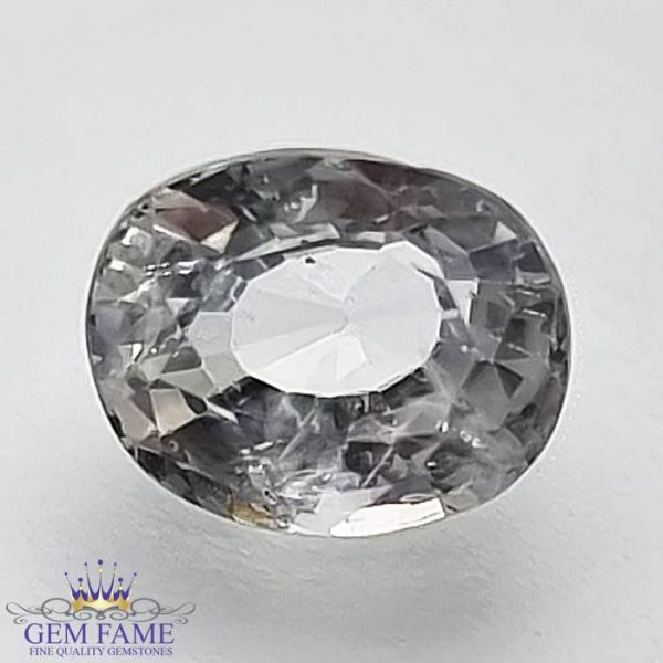 White Sapphire (SafedPukhraj) Gemstone 1.66ct