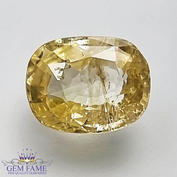 Yellow Sapphire (Pukhraj) Gemstone-3.10ct