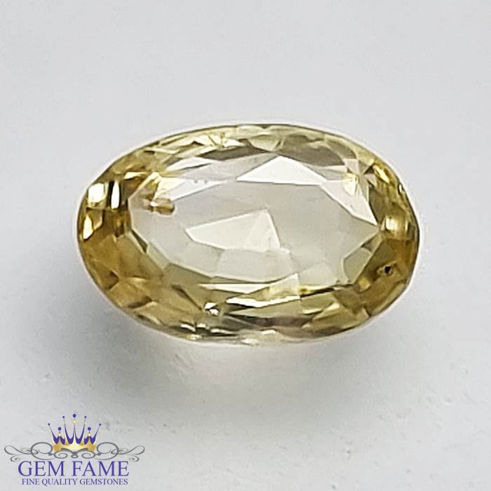 Yellow Sapphire (Pukhraj) Gemstone-1.28ct