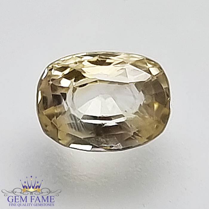 Yellow Sapphire (Pukhraj) Gemstone-1.32ct
