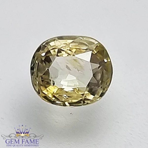 Yellow Sapphire (Pukhraj) Gemstone-1.04ct