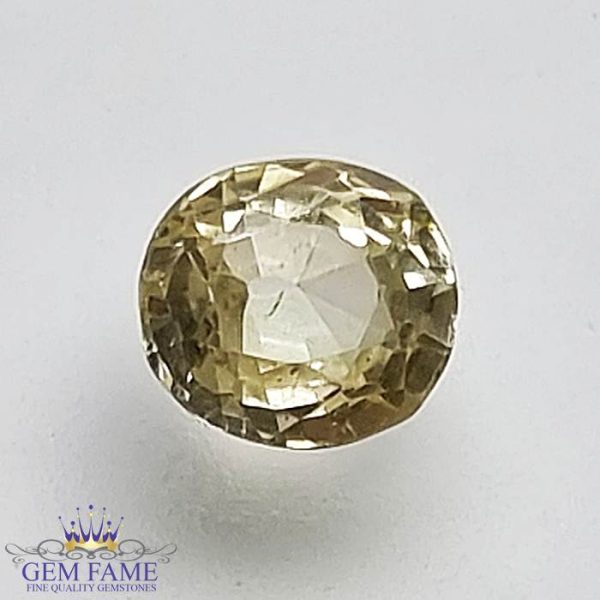 Yellow Sapphire (Pukhraj) Gemstone-1.26ct