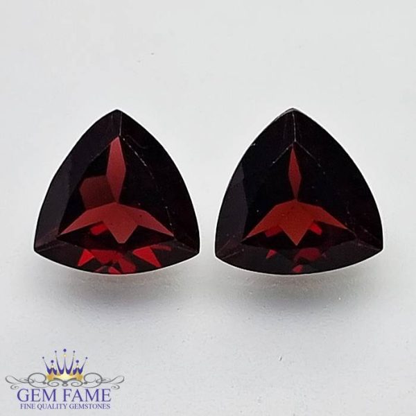 Almandine Garnet Gemstone 4.75ct Pair