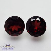 Almandine Garnet Gemstone 4.28ct Pair