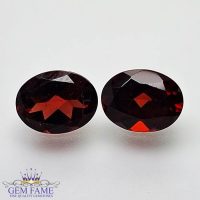 Almandine Garnet Gemstone 4.60ct Pair