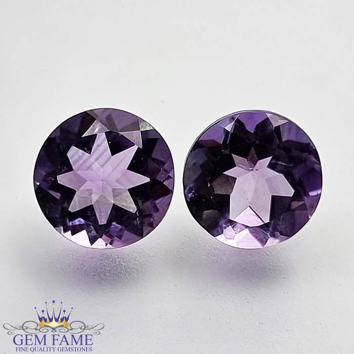 Amethyst Stone (Pair) 4.57ct