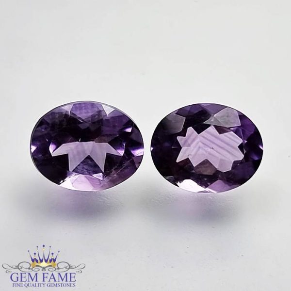 Amethyst Stone (Pair) 4.98ct