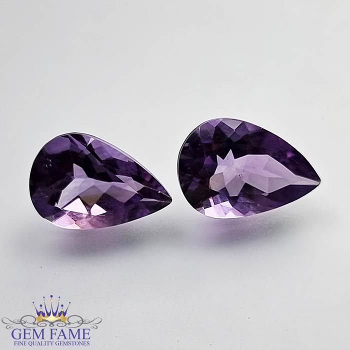 Amethyst Stone (Pair) 6.52ct