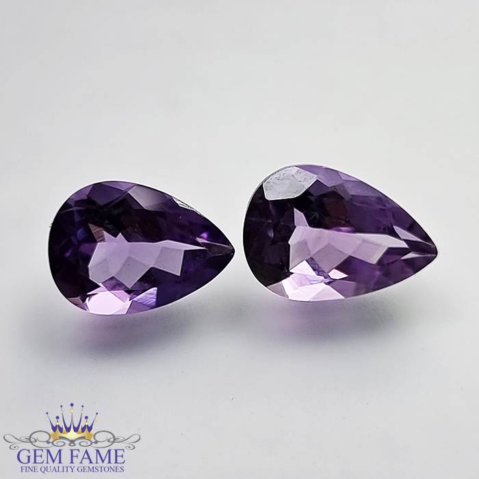 Amethyst Stone (Pair) 7.05ct