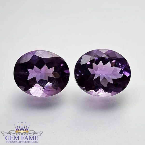 Amethyst Stone (Pair) 8.57ct