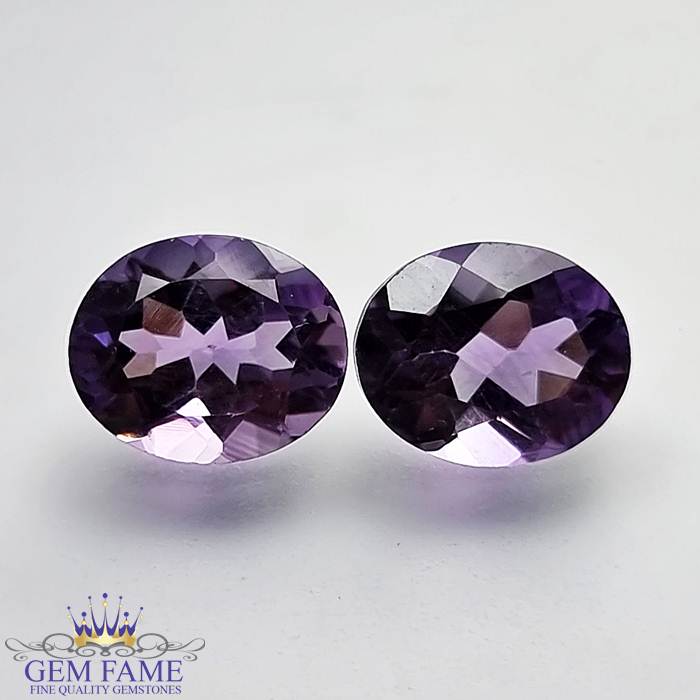 Amethyst Stone (Pair) 6.99ct