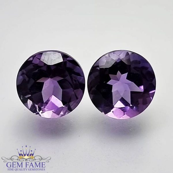 Amethyst Stone (Pair) 5.52ct