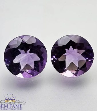 Amethyst Stone (Pair) 4.14ct