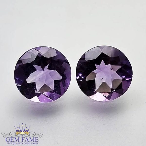 Amethyst Stone (Pair) 4.14ct