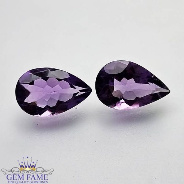 Amethyst Stone (Pair) 4.63ct