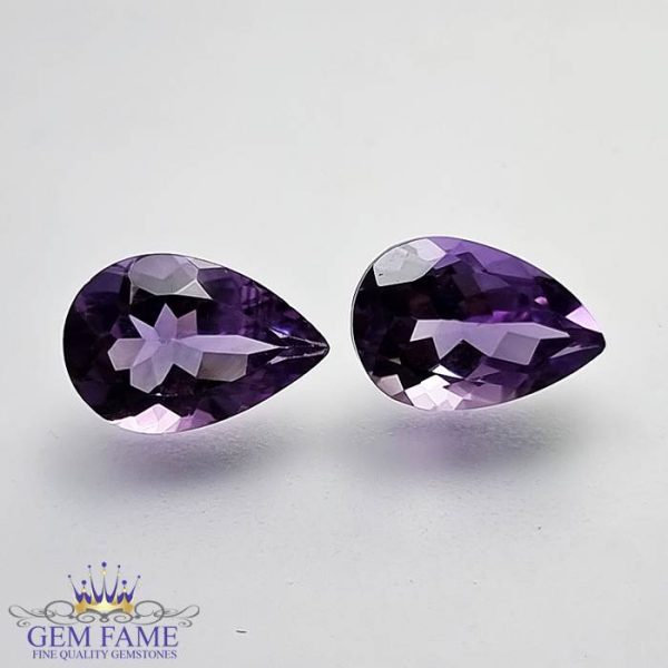 Amethyst Stone (Pair) 5.54ct