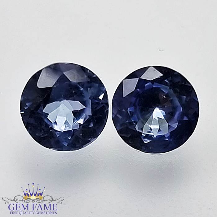Blue Sapphire (Neelam) Stone 1.50ct Pair