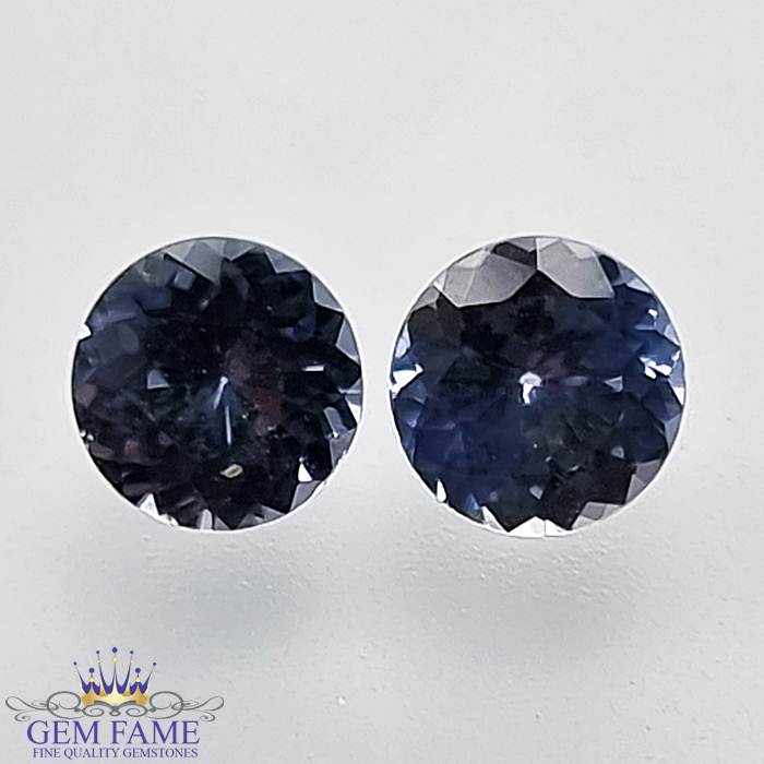 Blue Sapphire (Neelam) Stone 1.05ct Pair