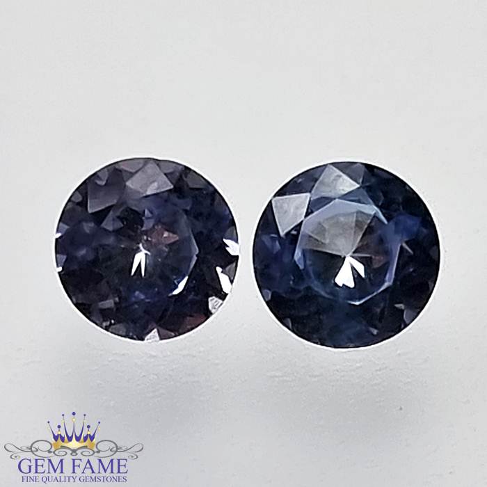 Blue Sapphire (Neelam) Stone 1.06ct Pair