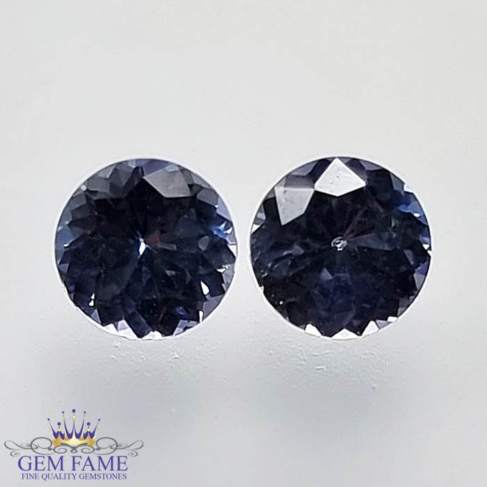 Blue Sapphire (Neelam) Stone 0.91ct Pair