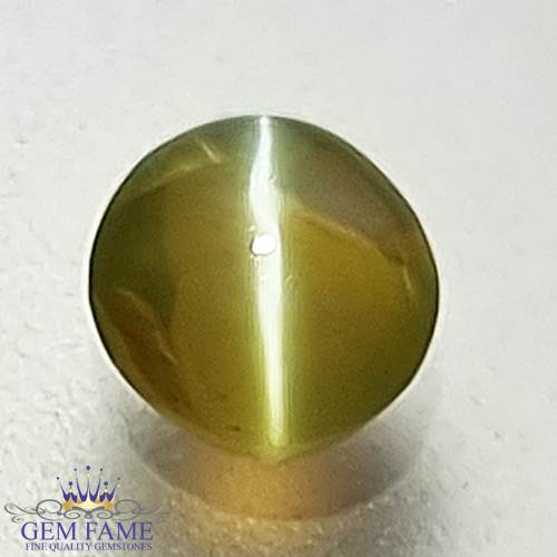 Chrysoberyl Cat s Eye Gemstone 0.70ct India