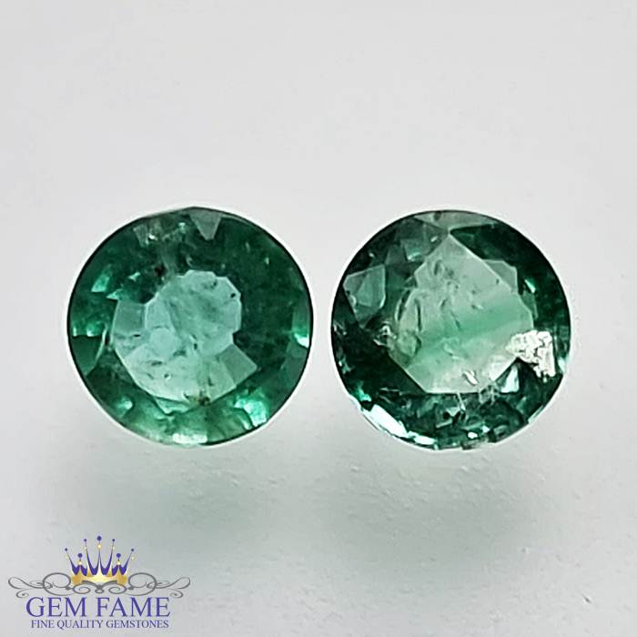 Emerald (Panna) Stone 0.83ct (Pair)