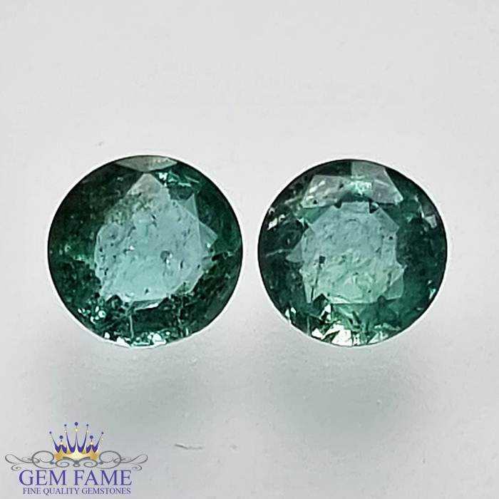 Emerald (Panna) Stone 0.88ct (Pair)