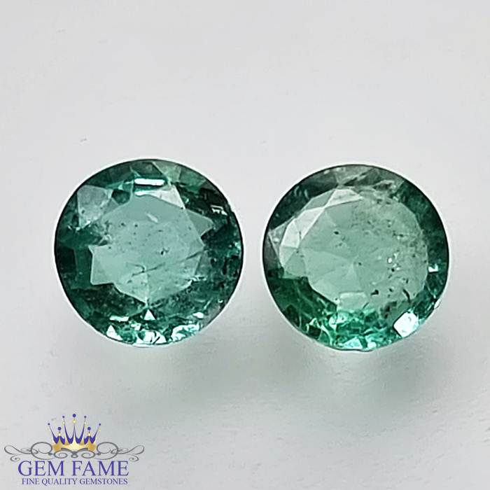 Emerald (Panna) Stone 0.81ct (Pair)