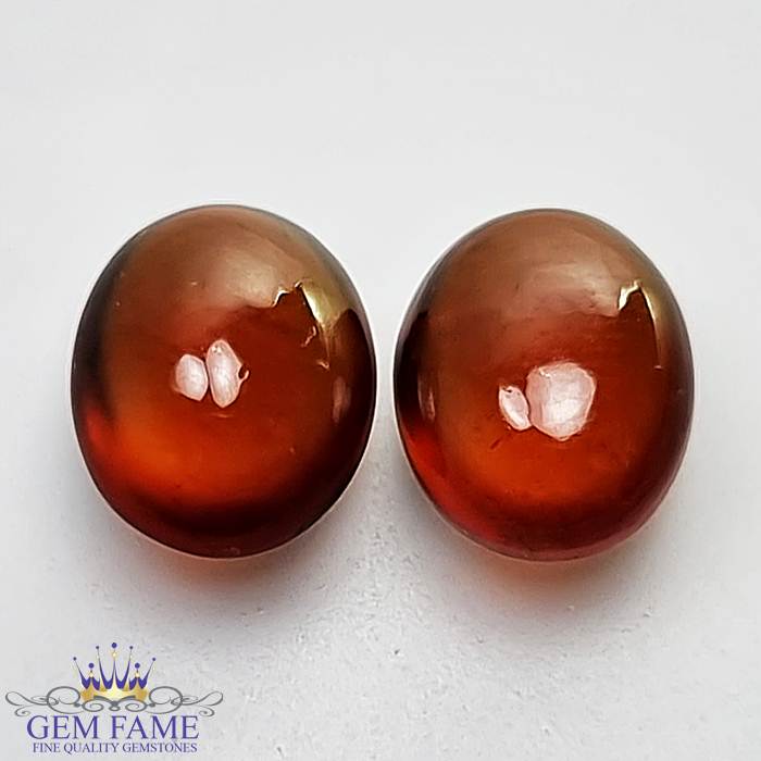 Hessonite Garnet (Pair) Stone