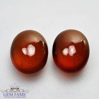 Hessonite Garnet (Pair) Stone