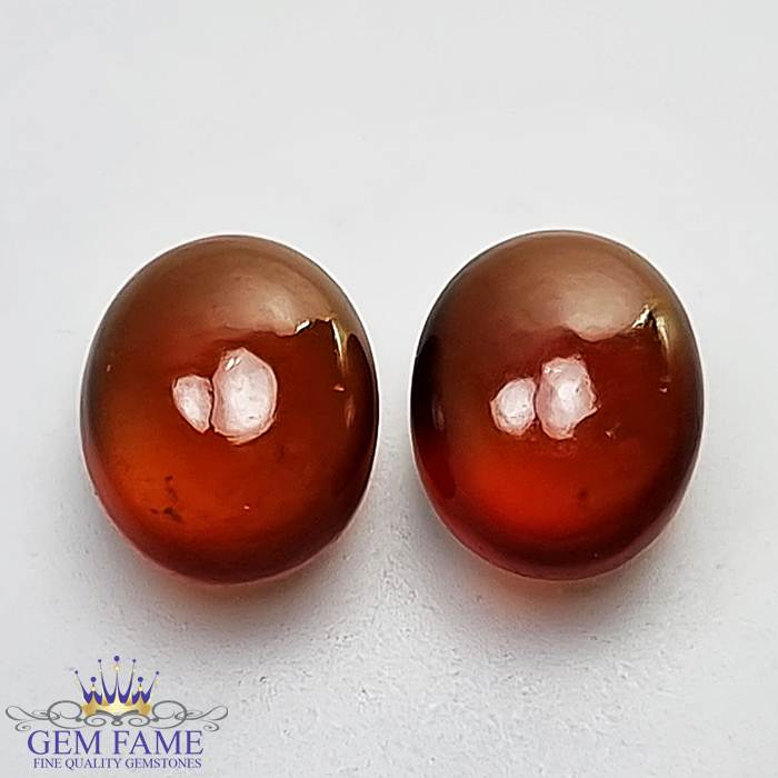 Hessonite Garnet (Pair) Stone