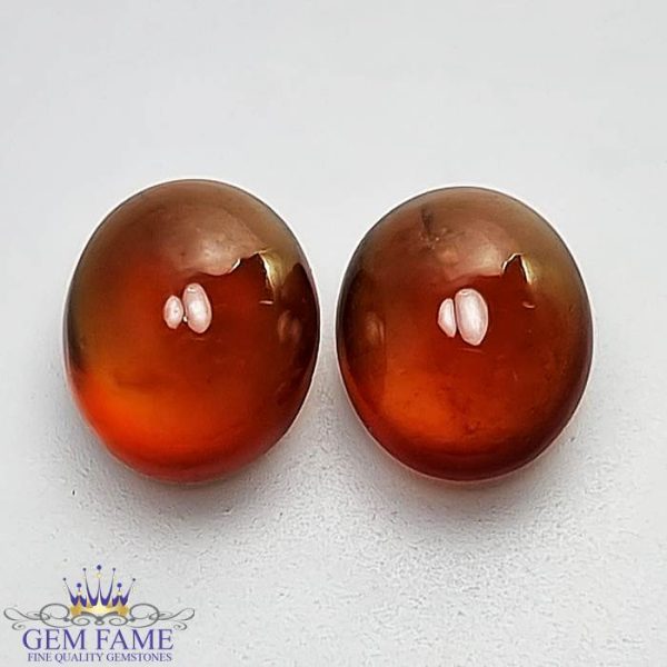 Hessonite Garnet (Pair) Stone