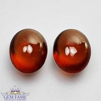 Hessonite Garnet (Pair) Stone