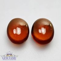 Hessonite Garnet (Pair) Stone