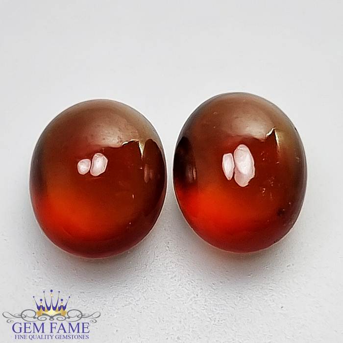 Hessonite Garnet (Pair) Stone