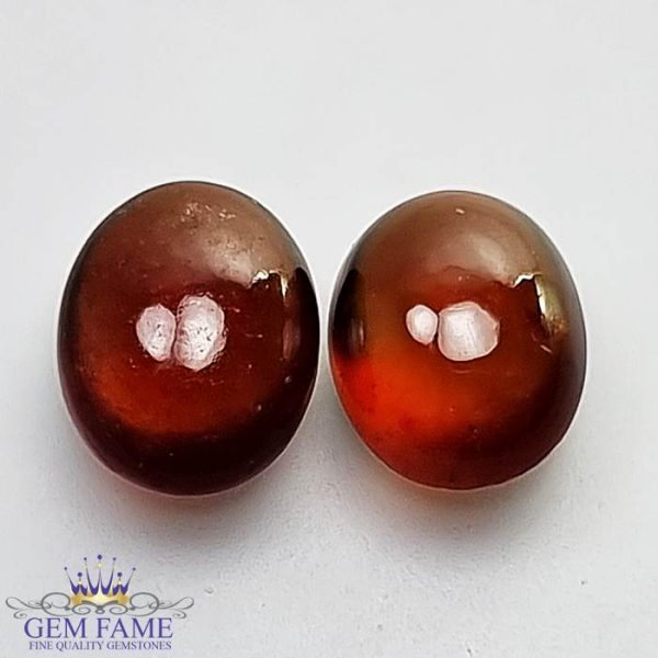 Hessonite Garnet (Pair) Stone