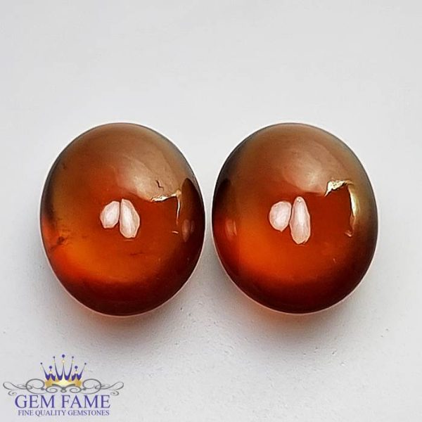 Hessonite Garnet (Pair) Stone