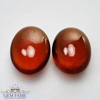 Hessonite Garnet (Pair) Stone