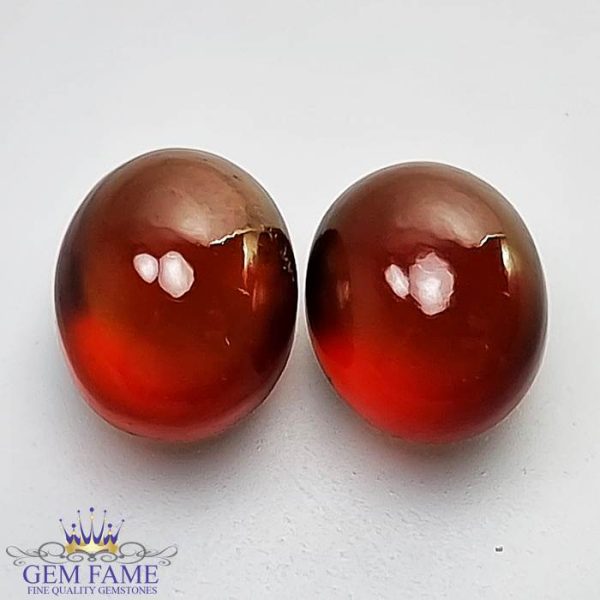 Hessonite Garnet (Pair) Stone