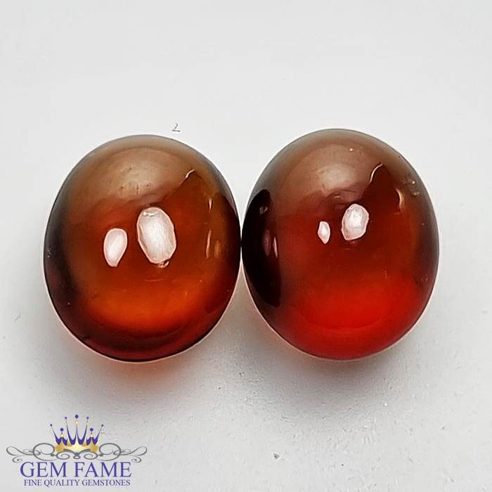 Hessonite Garnet (Pair) Stone