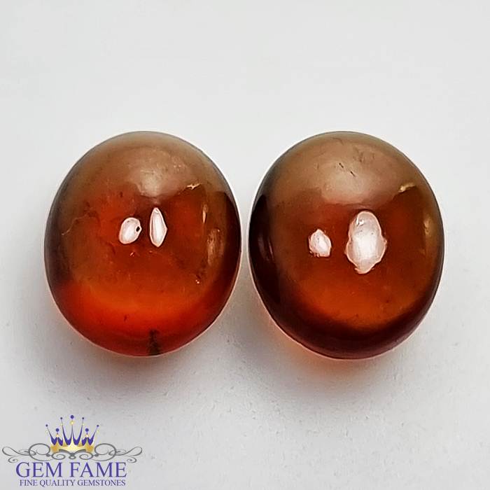 Hessonite Garnet (Pair) Stone