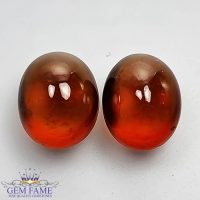 Hessonite Garnet (Pair) Stone