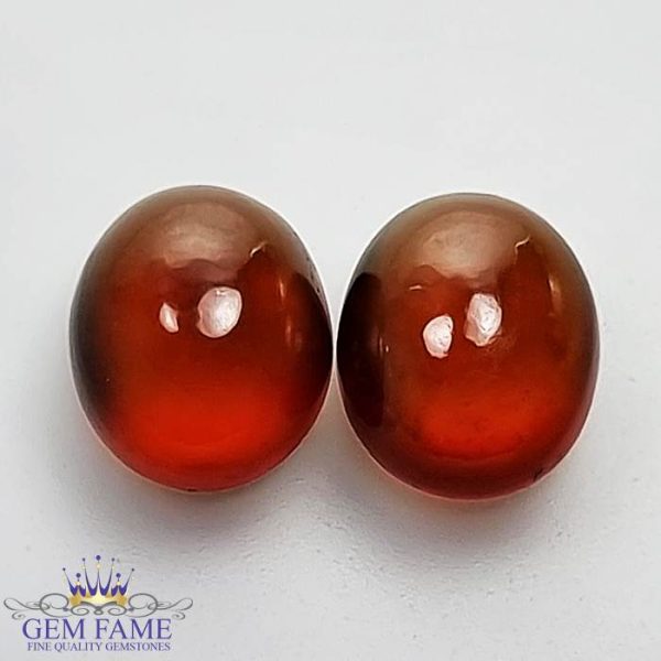 Hessonite Garnet (Pair) Stone