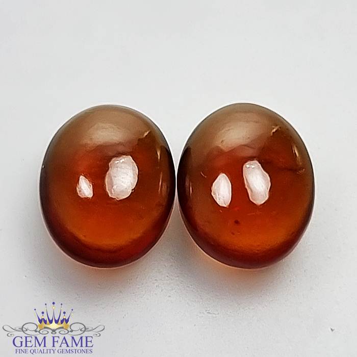 Hessonite Garnet (Pair) Stone