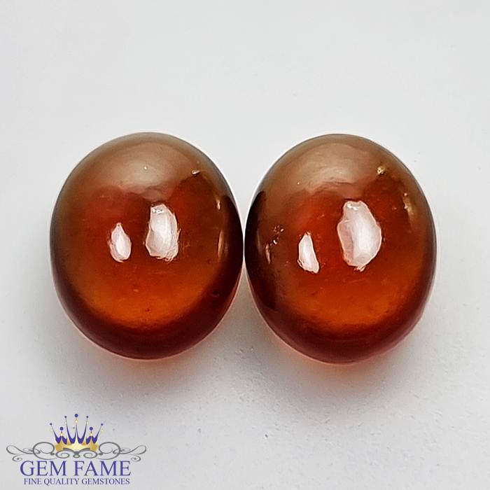 Hessonite Garnet (Pair) Stone