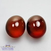 Hessonite Garnet (Pair) Stone